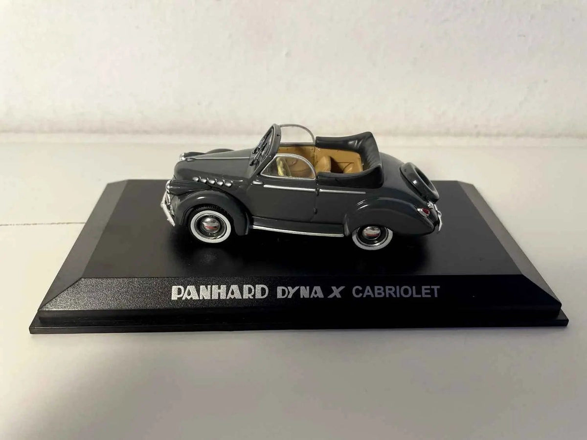 Panhard Dyna X cabriolet grise foncée et capote noire Bernard Miniatures