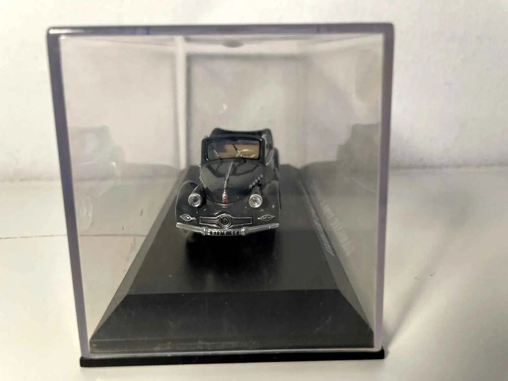 Panhard Dyna X cabriolet grise foncée et capote noire Bernard Miniatures
