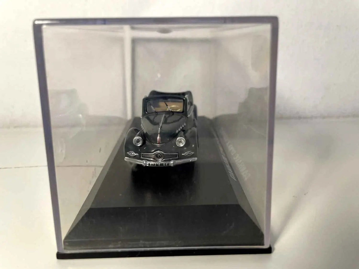 Panhard Dyna X cabriolet grise foncée et capote noire Bernard Miniatures