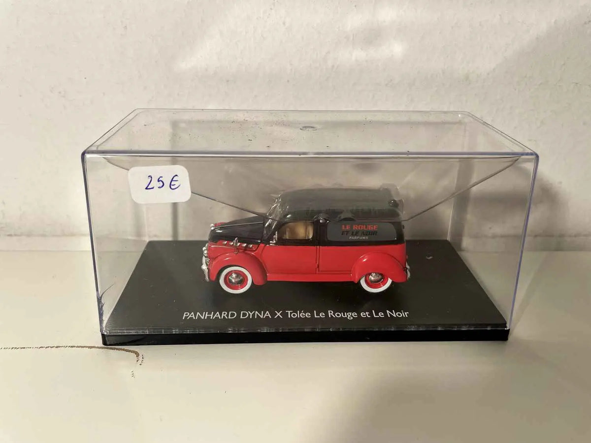 Panhard Dyna X tôlée rouge et noir (Parfums Le Rouge et le Noir) ELIGOR Bernard Miniatures