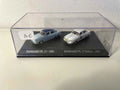 Panhard PL17 bleue de 1961 + Panhard PL 17 rallye blanche de 1961 (Echelle HO) Bernard Miniatures