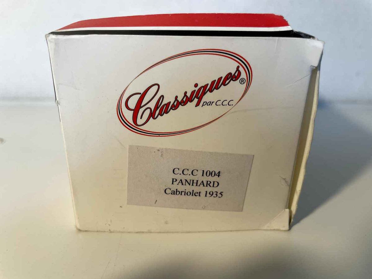 Panhard cabriolet blanche de 1935 (Collection C.C.C.) Bernard Miniatures
