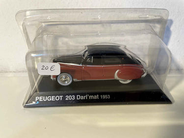 Peugeot 203 Darl'mat bordeaux et noire de 1953 (blister) Bernard Miniatures