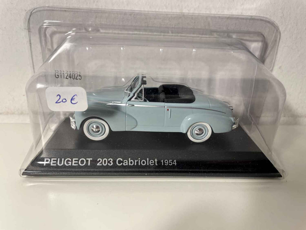Peugeot 203 cabriolet bleue de 1954 Bernard Miniatures