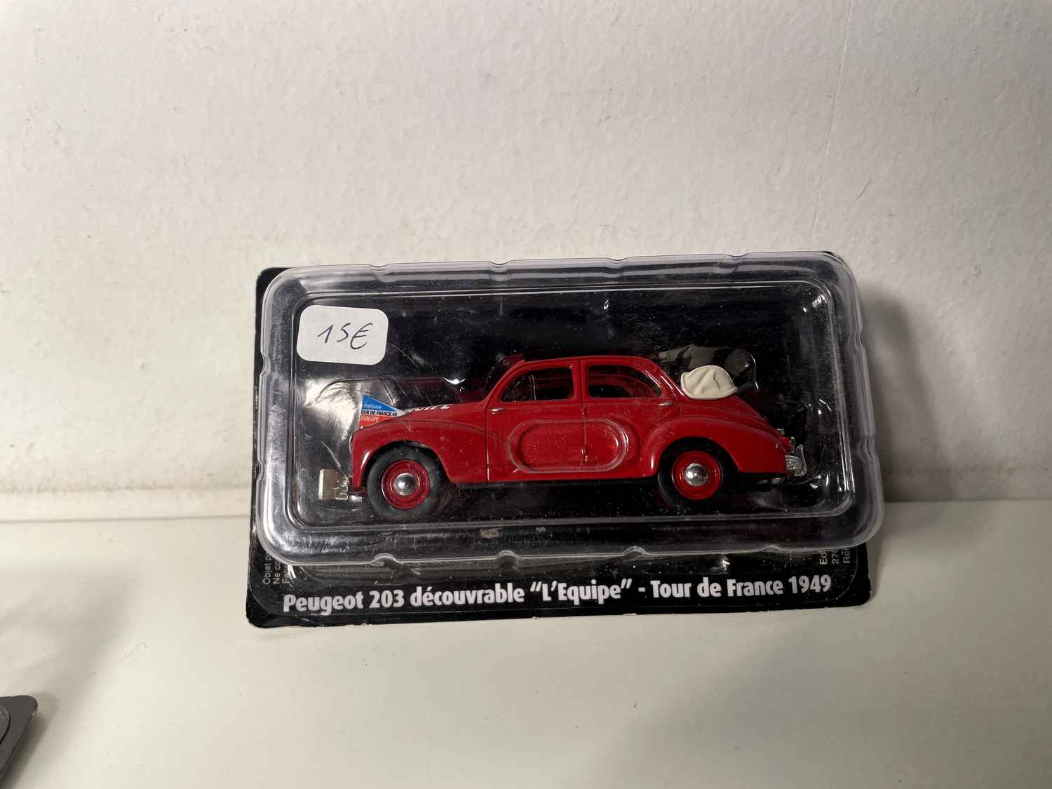 Modèle Réduit Peugeot 203 L'Équipe Tour De France 1949 - Échelle 1:43 Norev - Neuf Dans Sa Boîte D'origine