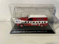 Peugeot 203 fourgonnette tôlée C5 rouge et blanche de 1958 (avec publicité PRIMAGAZ) Bernard Miniatures