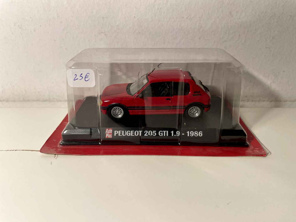 Peugeot 205 GTI 1.9 rouge de 1986 (blister) AUTO-PLUS Bernard Miniatures