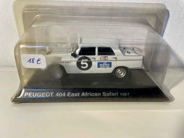 Peugeot 404 East African Safari blanche de 1967 (avec le numéro 5) Bernard Miniatures