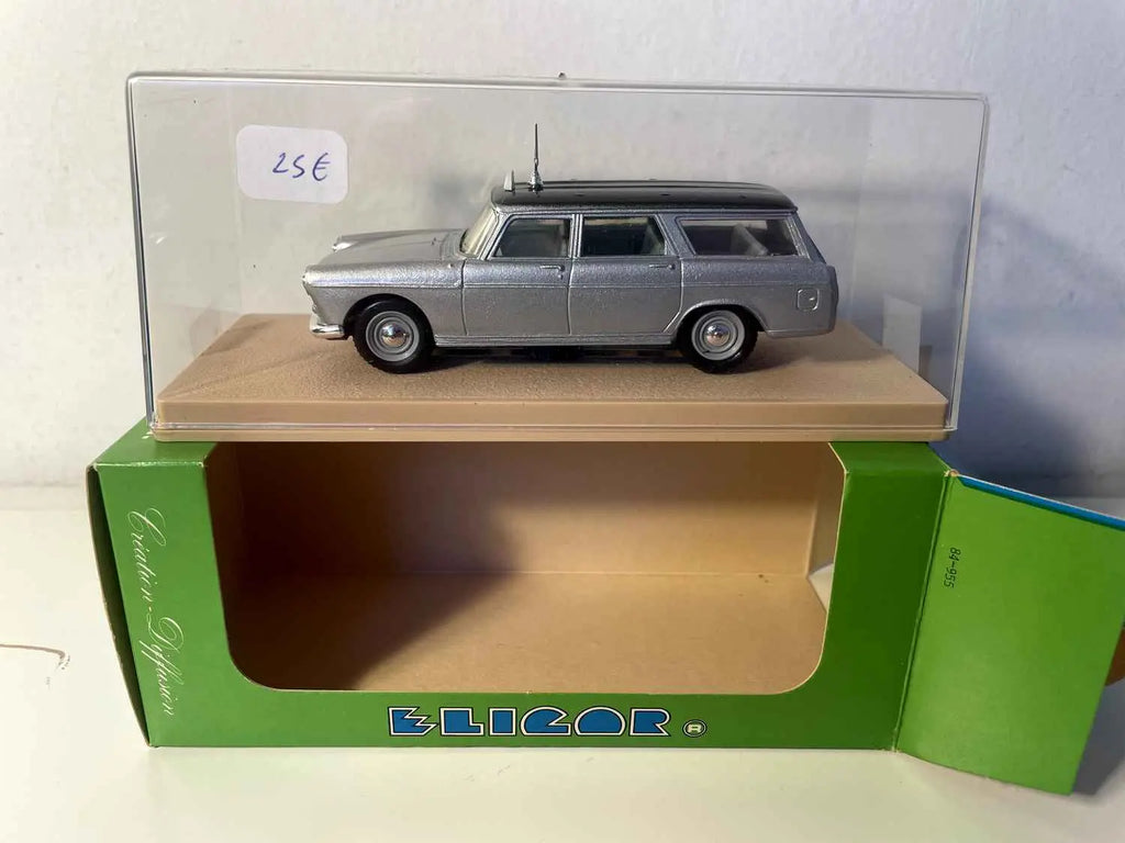 Peugeot 404 break grise de 1964 TAXI (Eligor) Bernard Miniatures