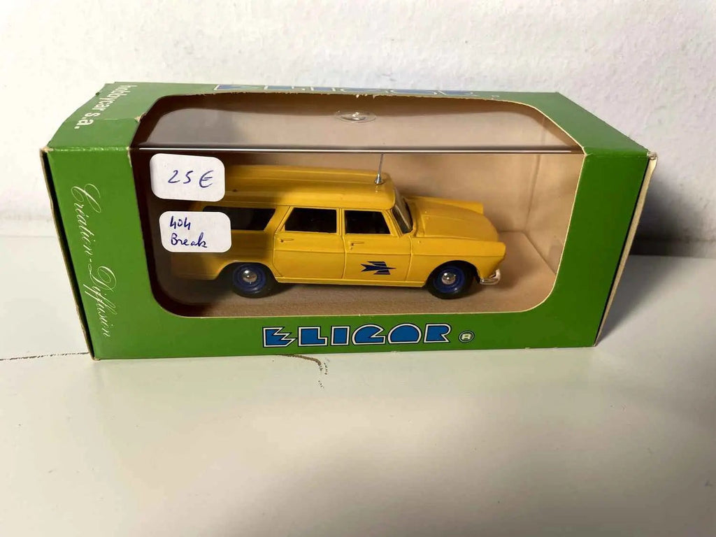Peugeot 404 break jaune la Poste - PTT (ELIGOR) Bernard Miniatures