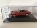 Peugeot 404 cabriolet rouge de 1967 (boite plexi) Bernard Miniatures