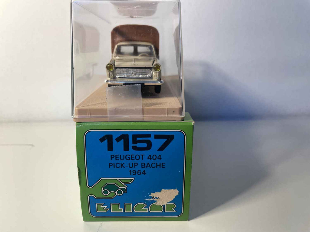 Peugeot 404 pick-up bâché de 1964 beige et marron Bernard Miniatures