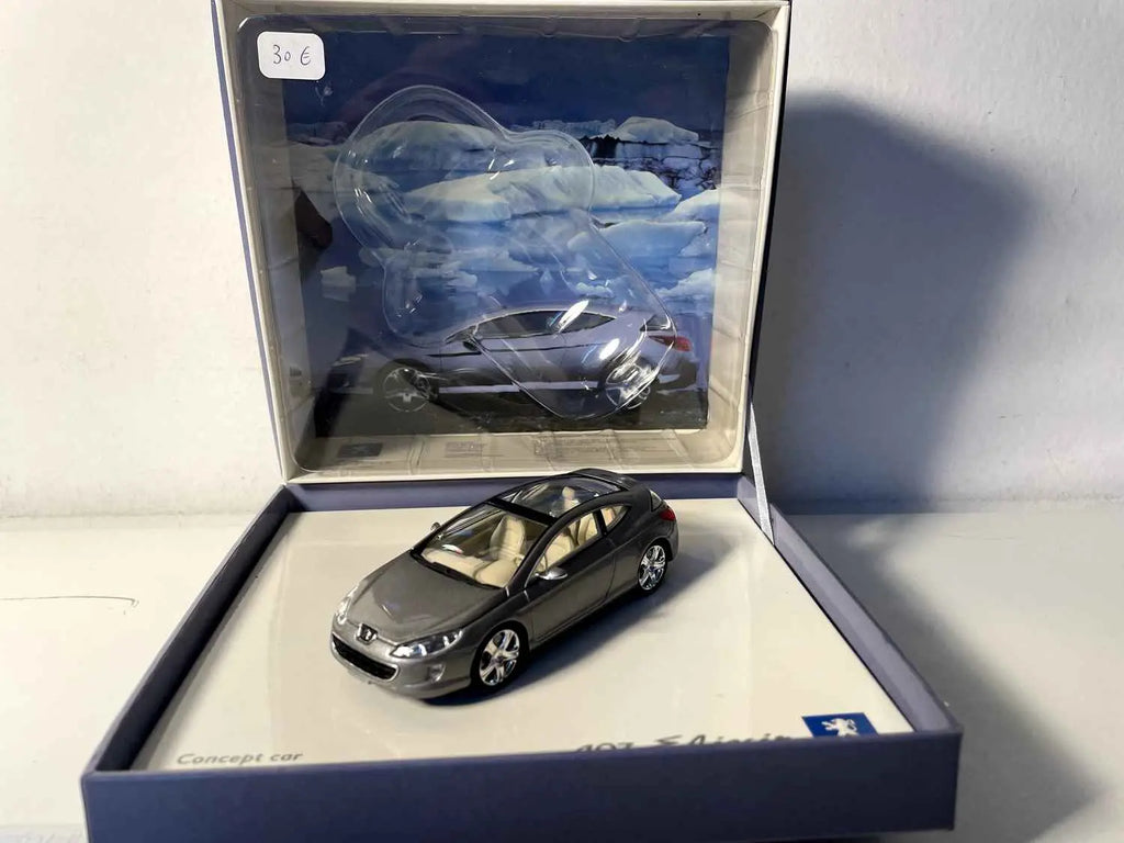 Peugeot 407 Elixir grise (coffret boite carré en carton) Norev Bernard Miniatures