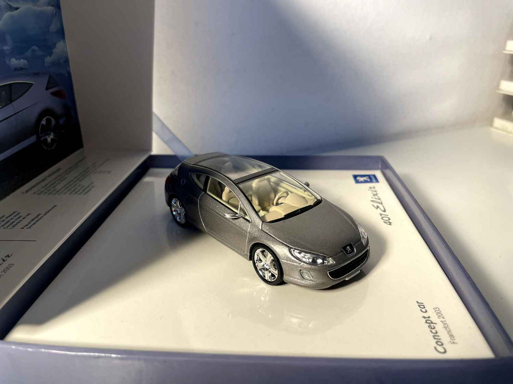 Peugeot 407 Elixir grise (coffret boite carré en carton) Norev Bernard Miniatures