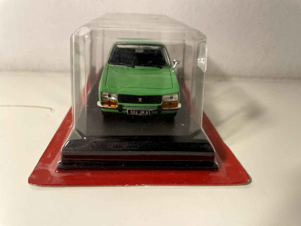 Peugeot 504 verte de 1969 (blister) AUTO-PLUS Bernard Miniatures