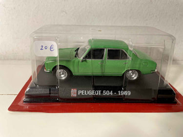 Peugeot 504 verte de 1969 (blister) AUTO-PLUS Bernard Miniatures