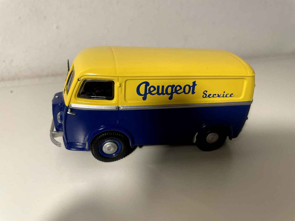 Peugeot D3A jaune et bleu SERVICE PEUGEOT (Gorgi) Bernard Miniatures