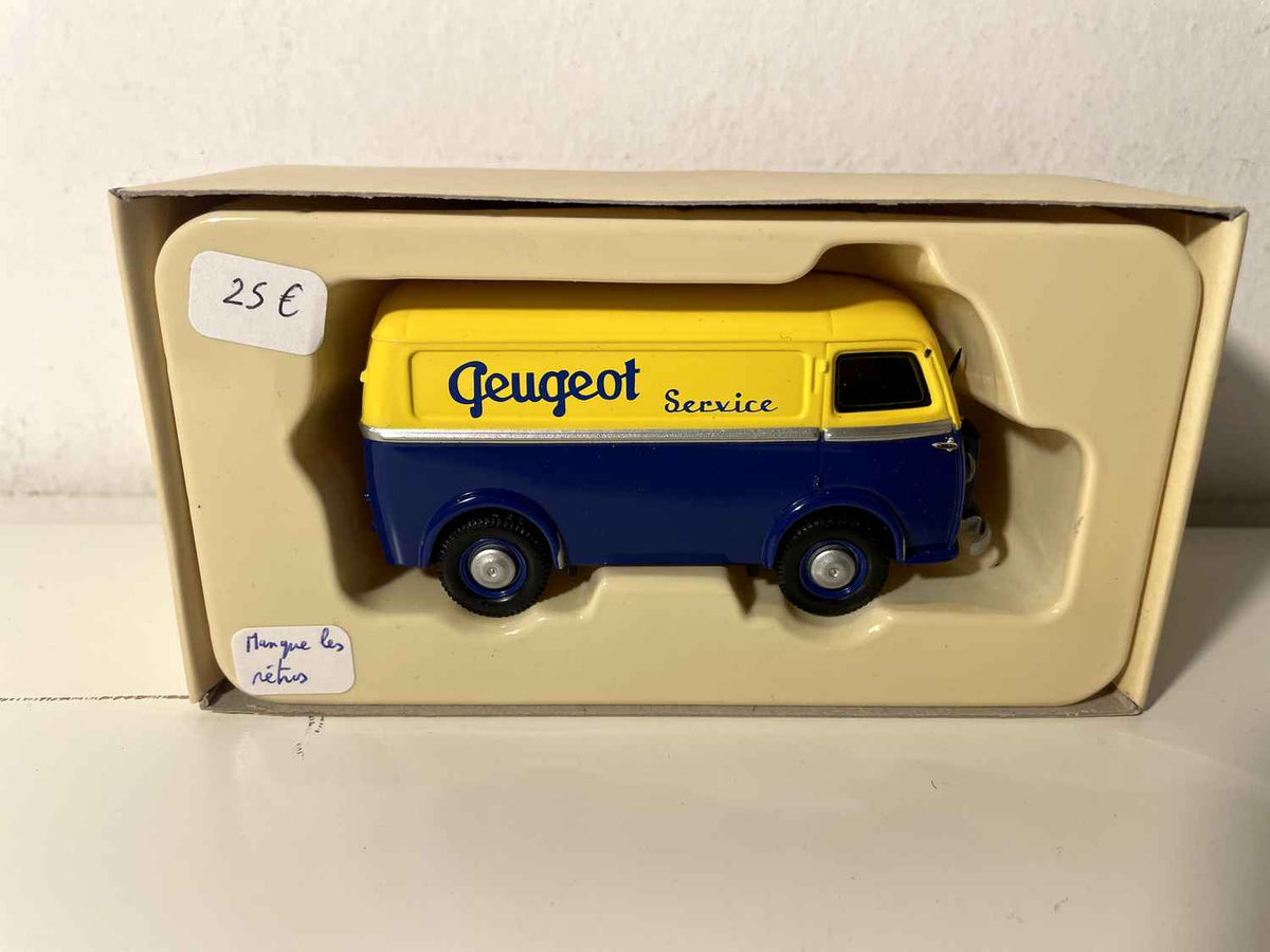 Peugeot D3A jaune et bleu SERVICE PEUGEOT (Gorgi) Bernard Miniatures