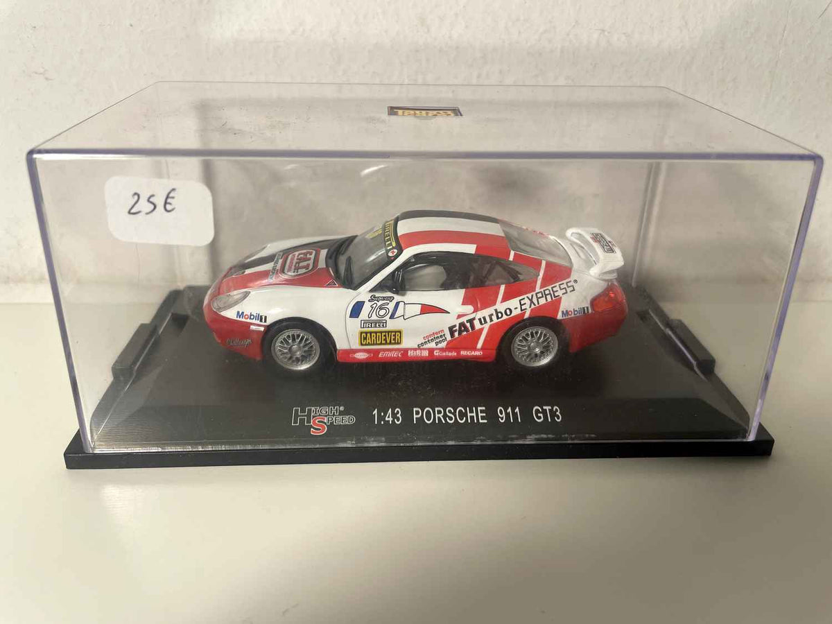 Porsche 911 GT3 blanche et rouge (Tauxycars) Bernard Miniatures