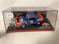 Porsche 911SC bleue et rouge numéro 4 - rallye de Monté-Carlo de 1982 Bernard Miniatures