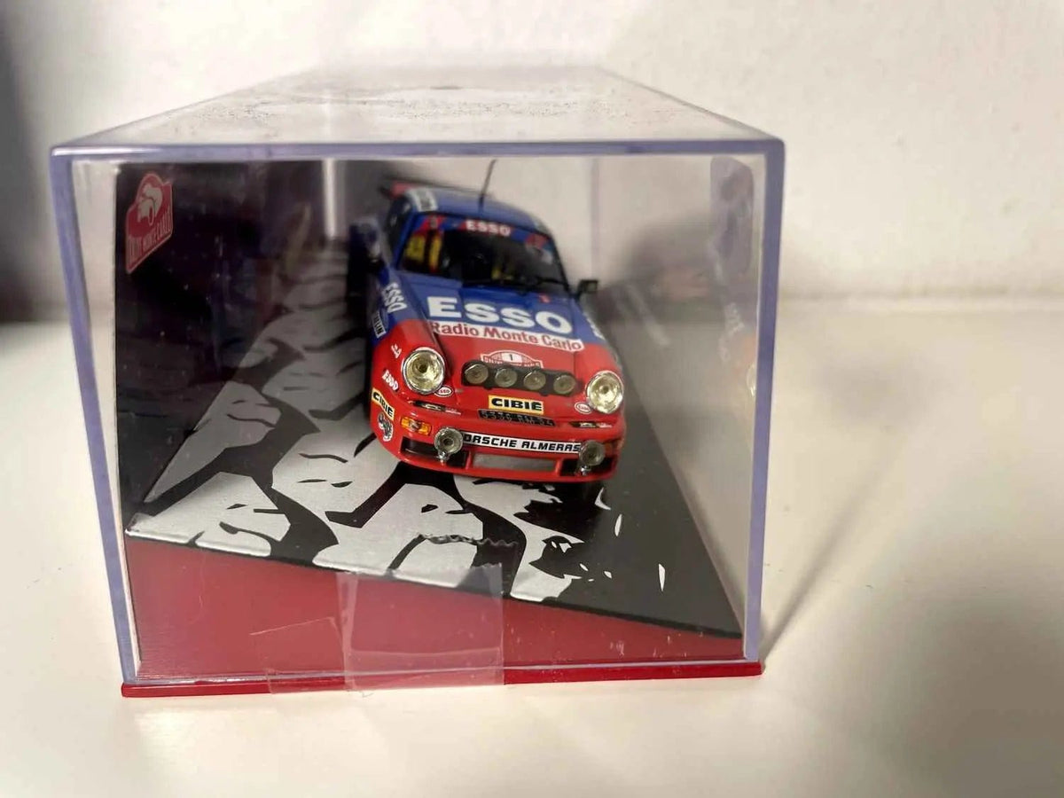 Porsche Carrera RS bleue et rouge numéro 1 - rallye de Monté-Carlo 1979 Bernard Miniatures