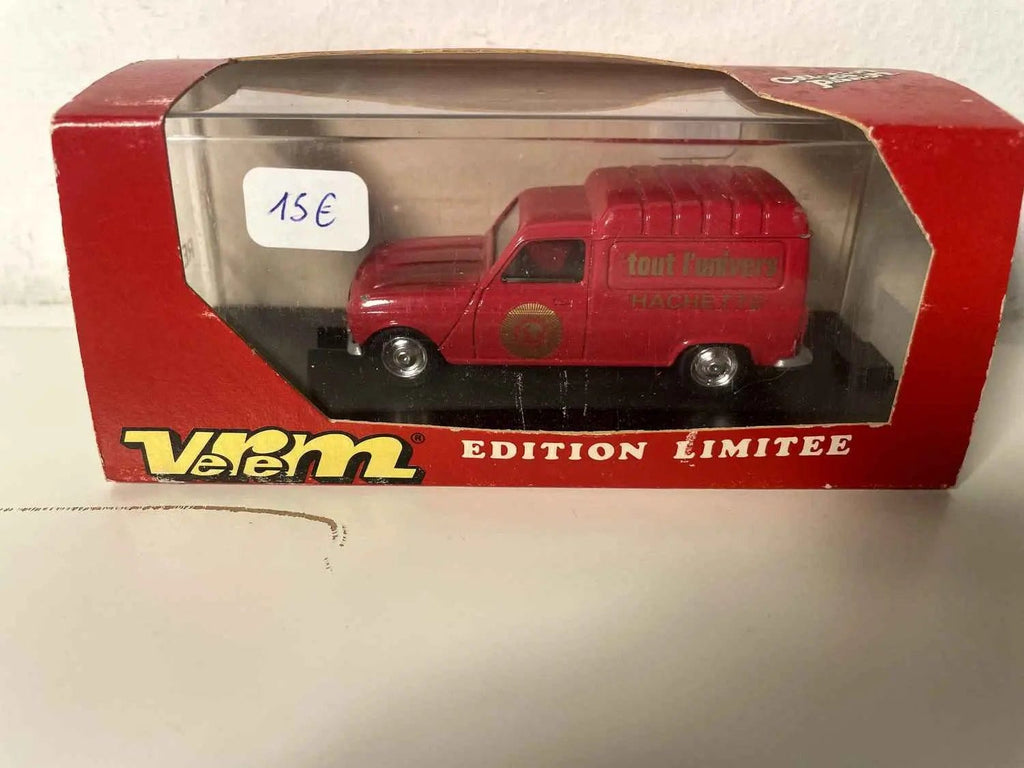 Renault 4 fourgonnette F6 rouge publicitaire Tout l'Univers Bernard Miniatures