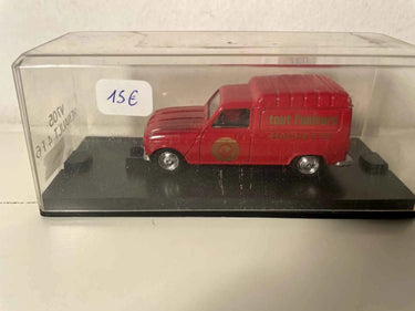 Renault 4 fourgonnette F6 rouge publicitaire Tout l'Univers Bernard Miniatures