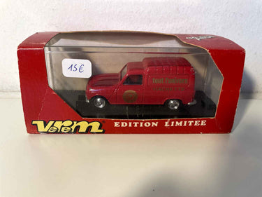 Renault 4F6 rouge avec la publicité TOUT L'UNIVERS (Vérem) Bernard Miniatures