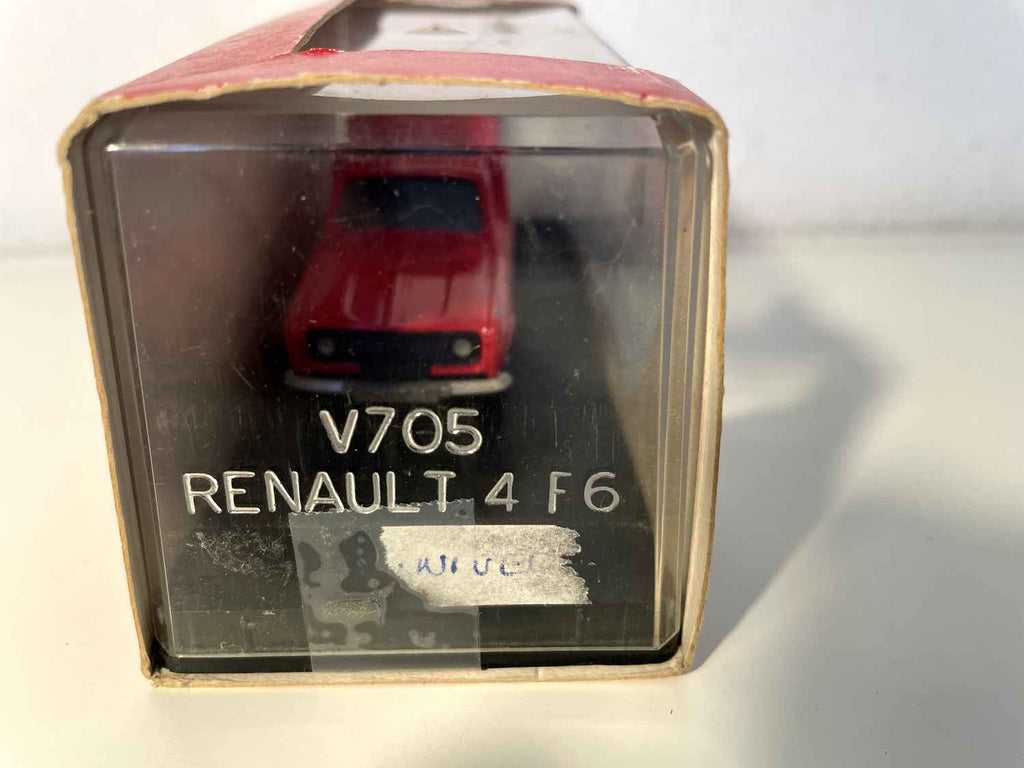 Renault 4F6 rouge avec la publicité TOUT L'UNIVERS (Vérem) Bernard Miniatures