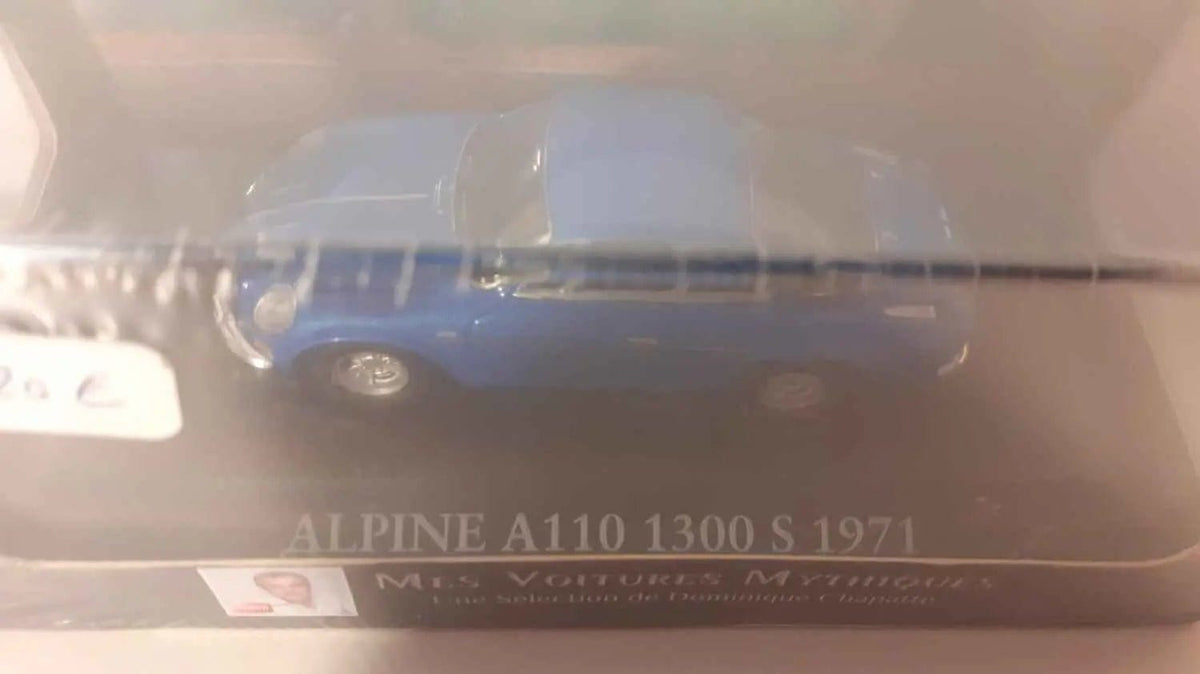 Renault Alpine A110 1300S bleue de 1971 (collection Mes Voitures Mythiques) avec boite en carton Bernard Miniatures