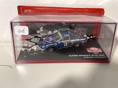 Renault Alpine A110 1600 bleue numéro 19 - rallye de Monté-Carlo de 1976 Bernard Miniatures