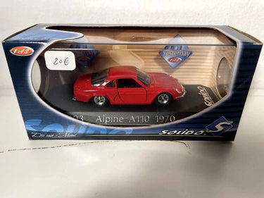 Renault Alpine A110 rouge de 1970 (Solido référence 1803) avec boite en carton Bernard Miniatures