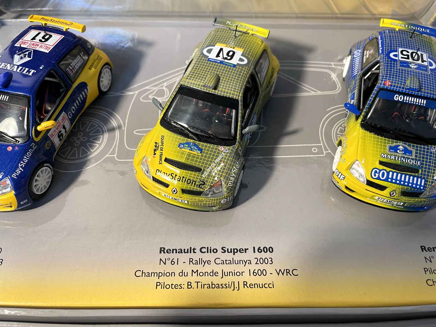 Renault Clio Super 1600 (coffret collector avec 3 voitures) Bernard Miniatures