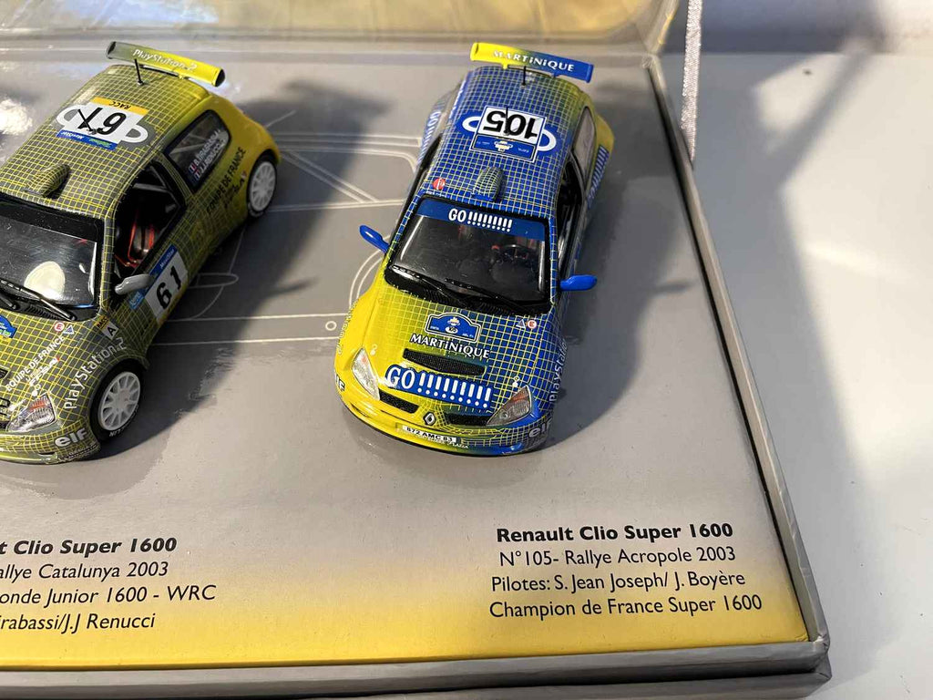Renault Clio Super 1600 (coffret collector avec 3 voitures) Bernard Miniatures