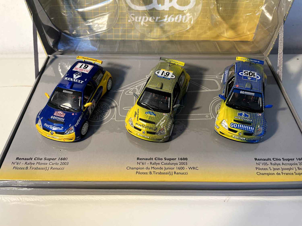 Renault Clio Super 1600 (coffret collector avec 3 voitures) Bernard Miniatures