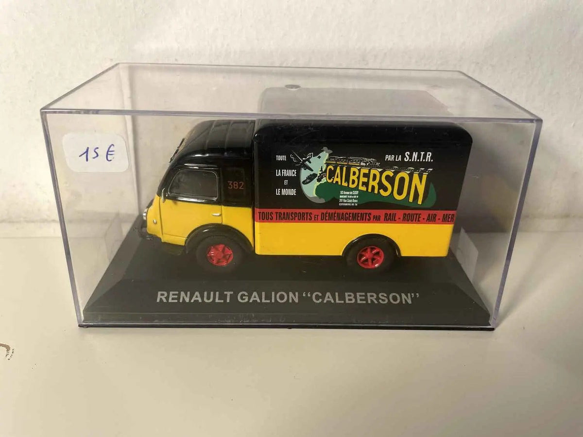 Renault Galion jaune, rouge et noir avec la publicité CALBERSON Bernard Miniatures