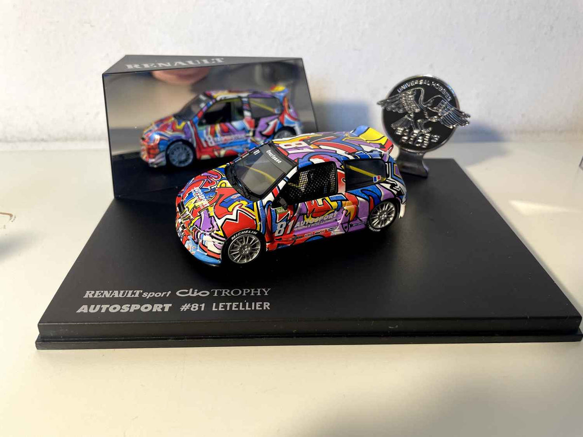 Renault Sport Clio Trophy AUTOSPORT numéro 81 (Letellier) (coffret boite rectangle) Bernard Miniatures