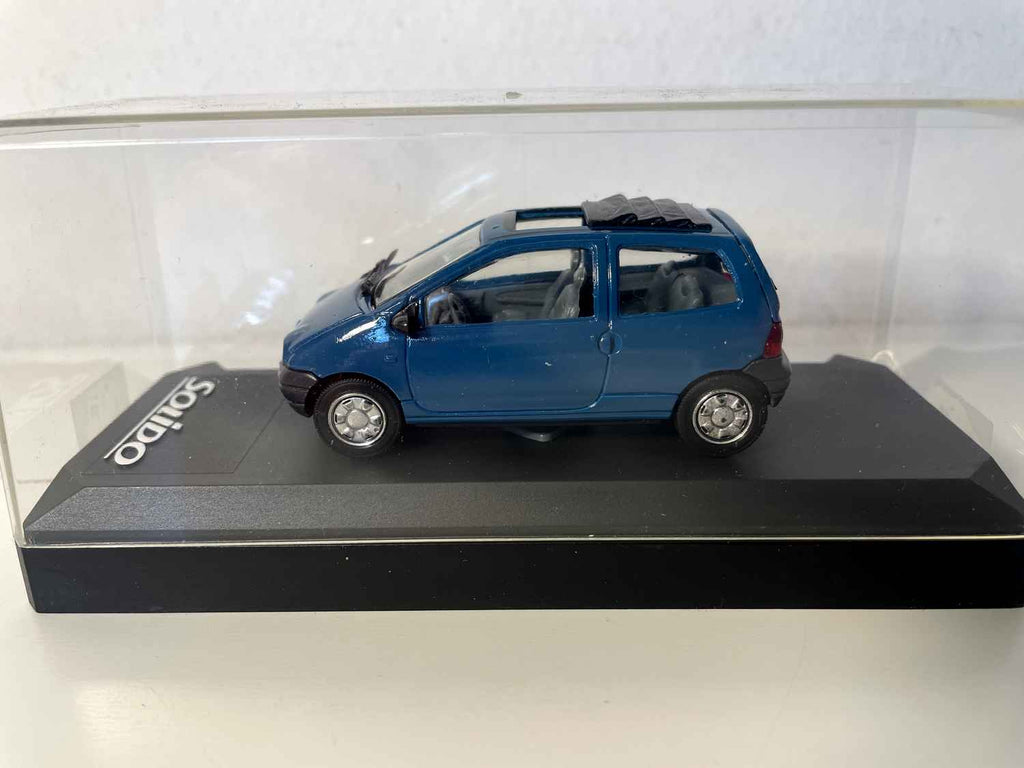 Renault Twingo découvrable bleue (Solido référence 1532) Bernard Miniatures