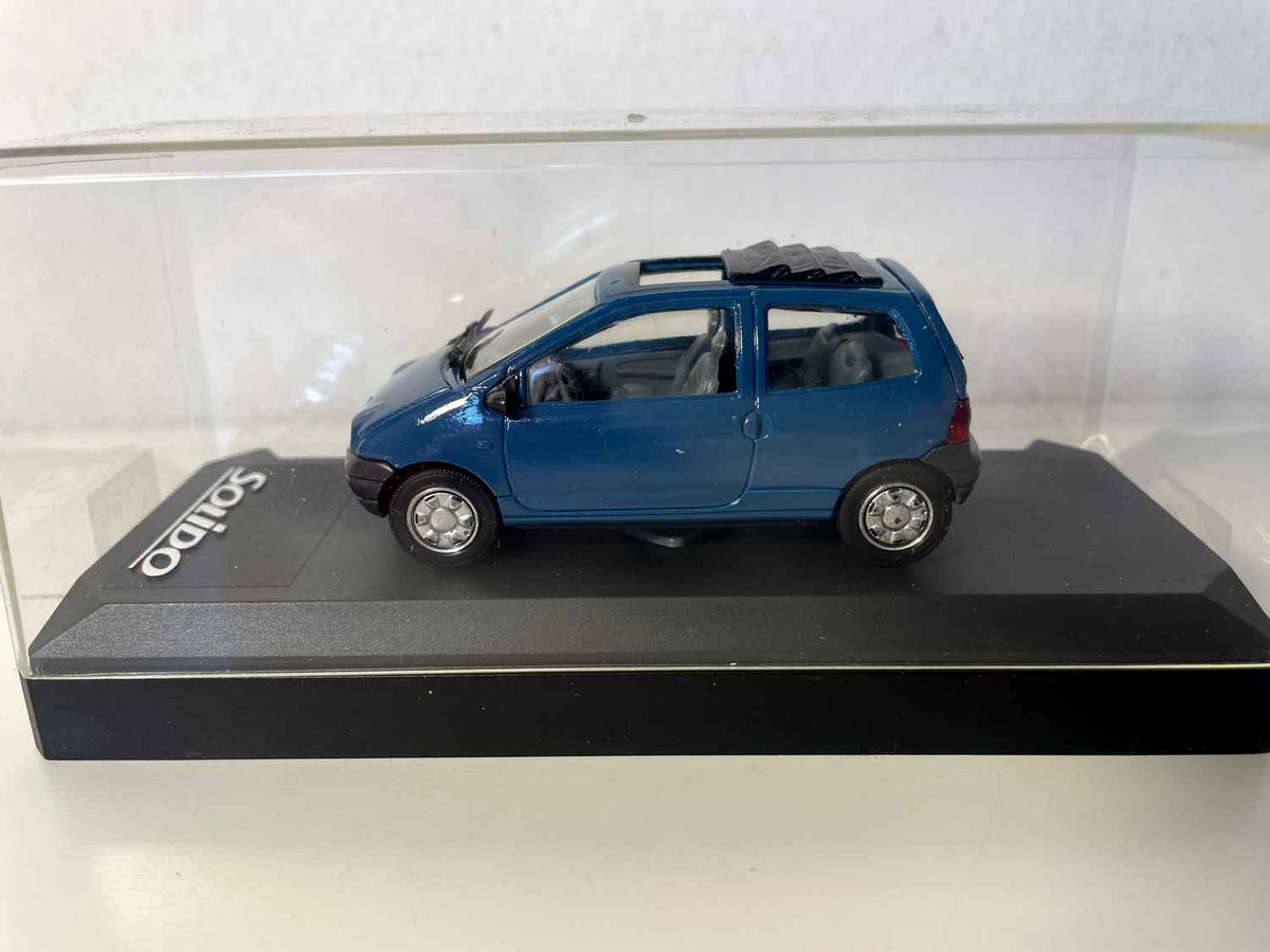 Renault Twingo découvrable bleue (Solido référence 1532) Bernard Miniatures