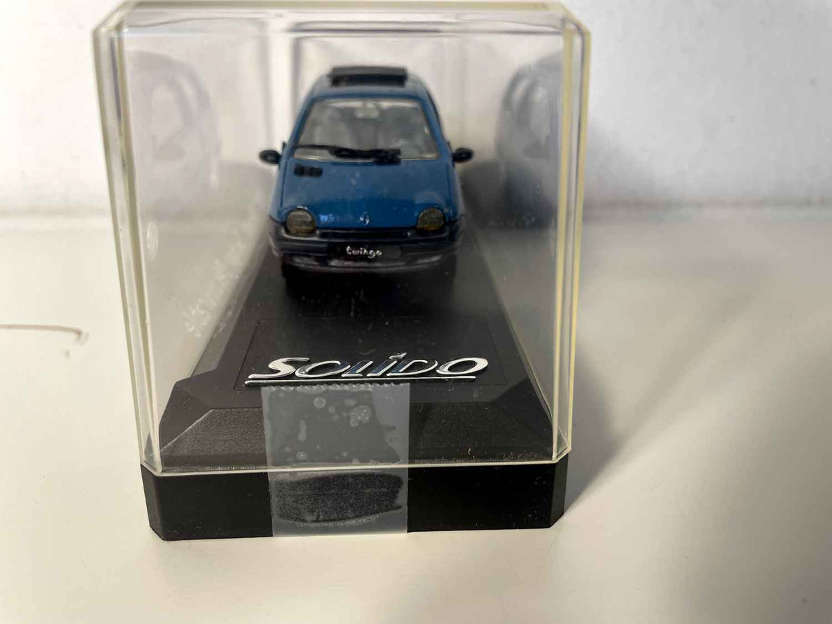 Renault Twingo découvrable bleue (Solido référence 1532) Bernard Miniatures
