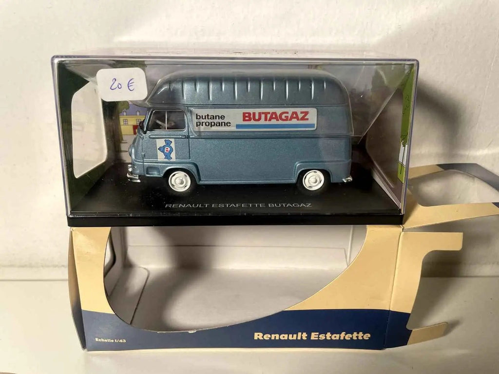 Renault estafette bleue avec la publicité BUTAGAZ Bernard Miniatures