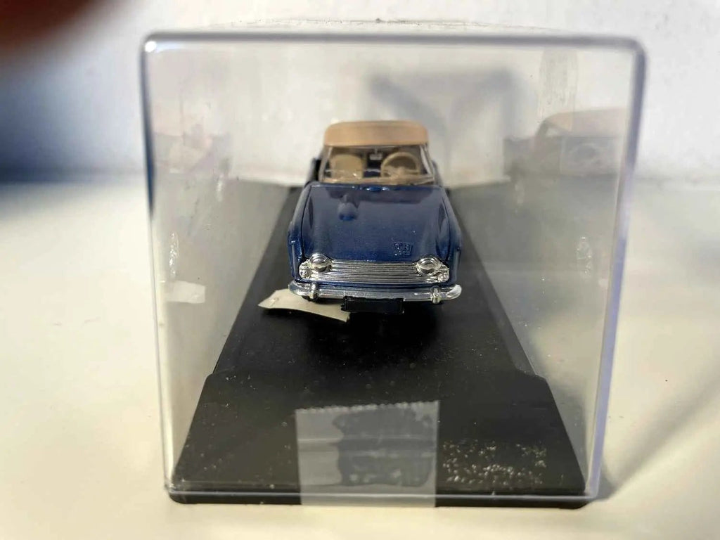 Triumph TR5 bleue avec capote marron de 1968 Bernard Miniatures