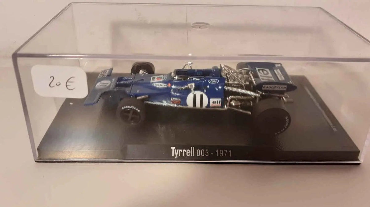 Tyrrell 003 bleue numéro 11 de 1971 (Formule 1) Bernard Miniatures