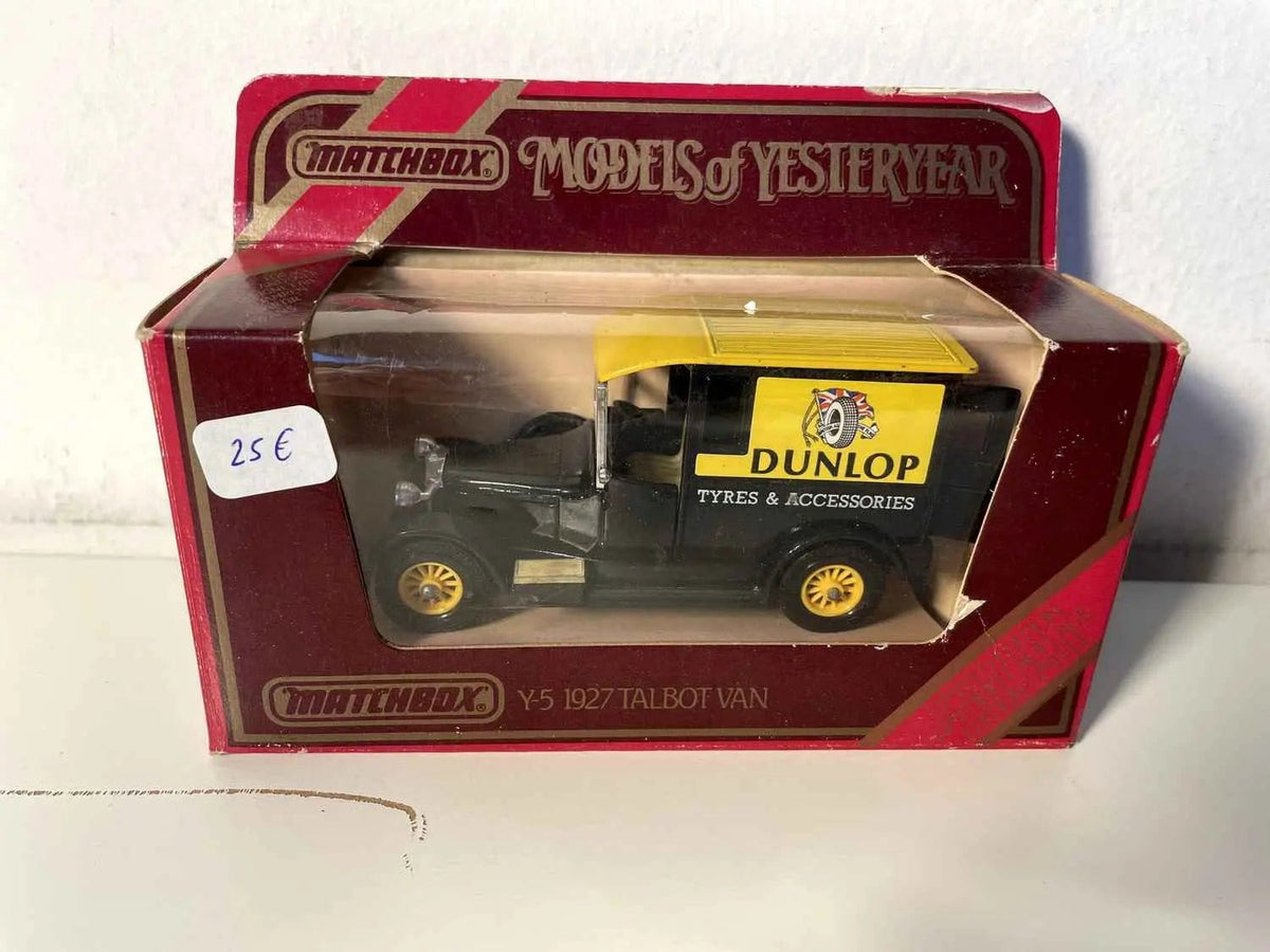Van Talbot Y-5 jaune et noir de 1927 (DUNLOP tyres et accessoires) Bernard Miniatures