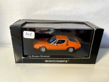 Voiture Miniature Alfa Roméo Montréal orange de 1973 (Minichamps) - Bernard Miniatures