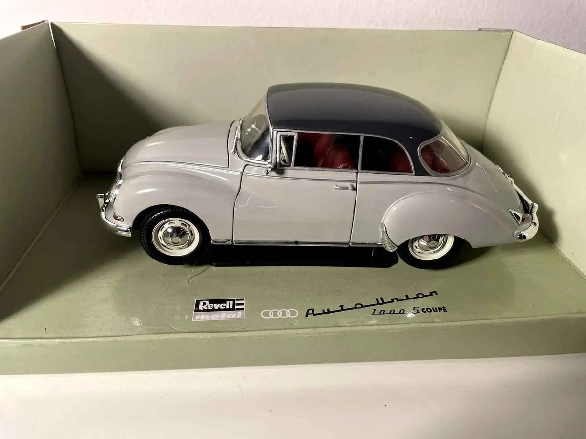Voiture Miniature Auto-Union 1000 S coupé grise (échelle 1/18ème) - Bernard Miniatures