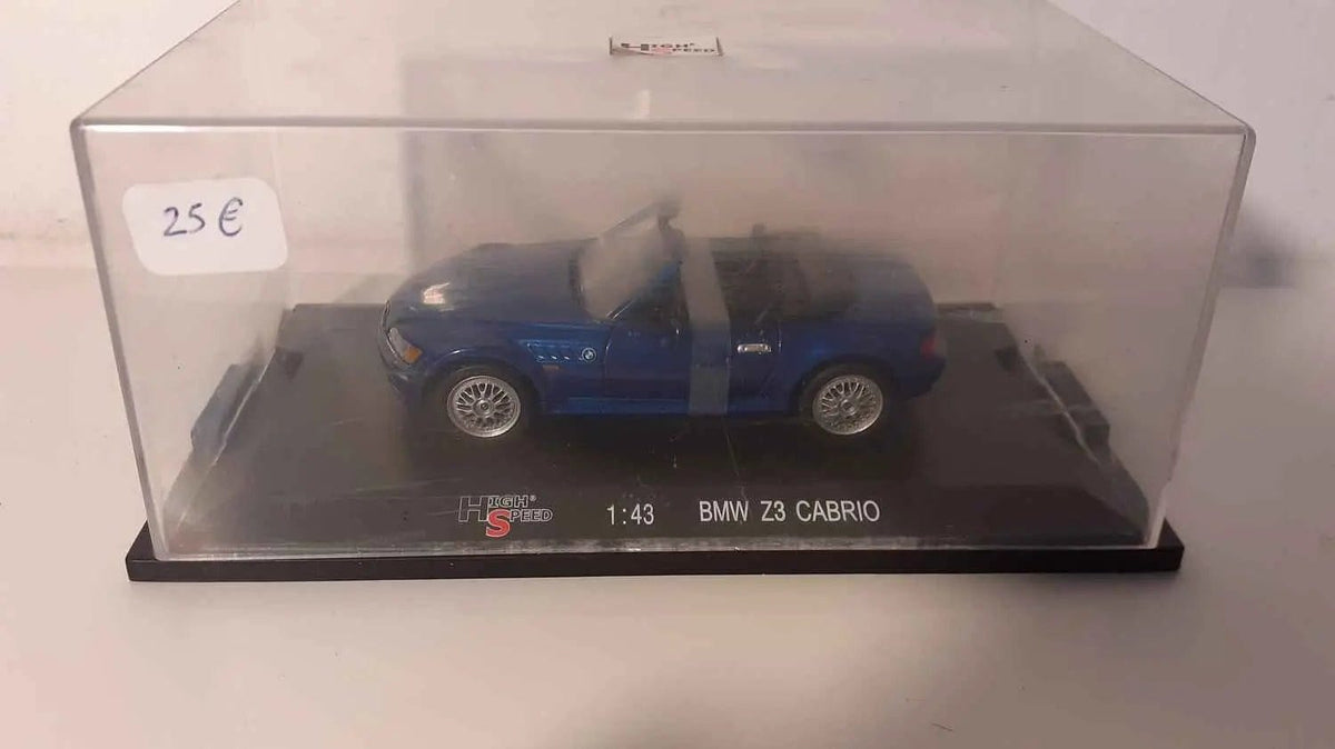 Voiture Miniature BMW Z3 cabriolet bleue - Bernard Miniatures