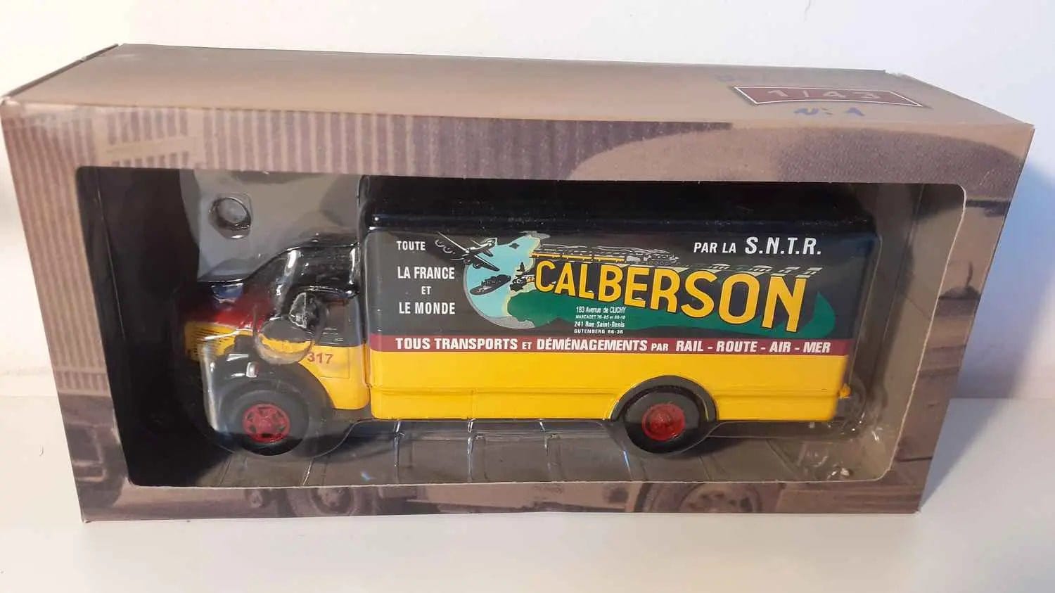 Voiture Miniature Camion Berliet GLR Calberson de 1956 - Bernard Miniatures