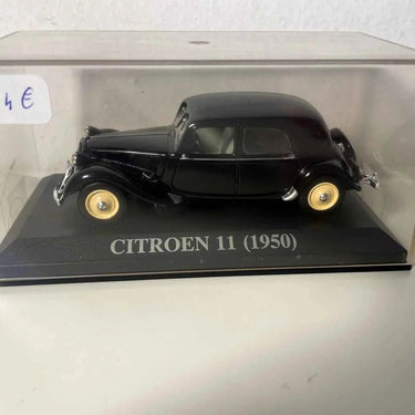 Voiture Miniature Citroën 11 noire de 1950 (boite plexi) - Bernard Miniatures