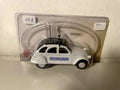 Voiture Miniature Citroën 2CV blanche GENDARMERIE - Bernard Miniatures